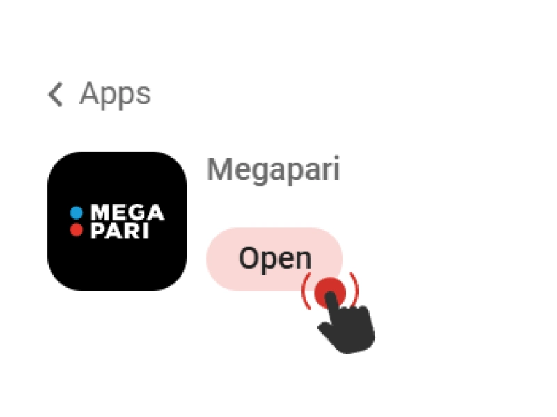 TestFlight installation progress screen for the MegaPari iOS app.
