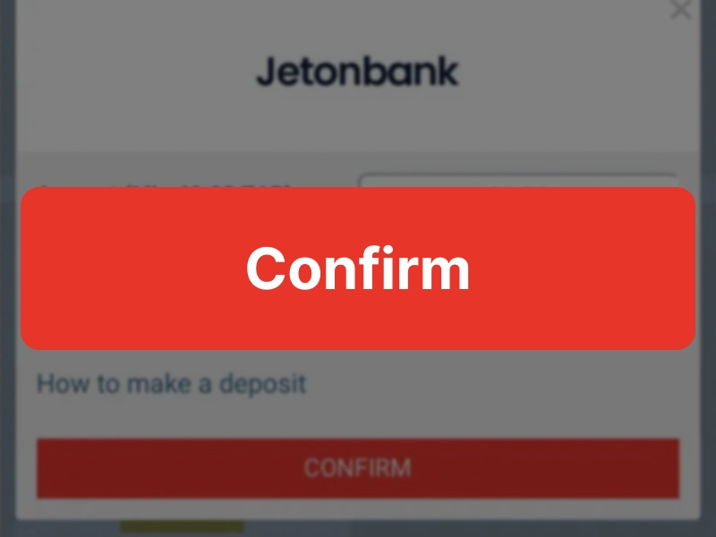 Confirmation button highlighted