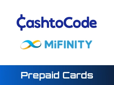 Prepaid card deposit options CashtoCode and MiFinity at MegaPari.
