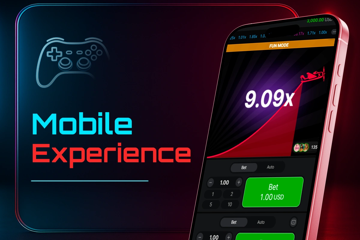 Aviator mobile experience on smartphone with live multiplier and betting interface